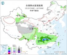南方地区持续阴雨 青藏高原东部多雨雪